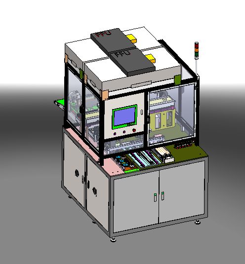 电子产品全自动贴膜机三维模型资源 SW下载与设计解析